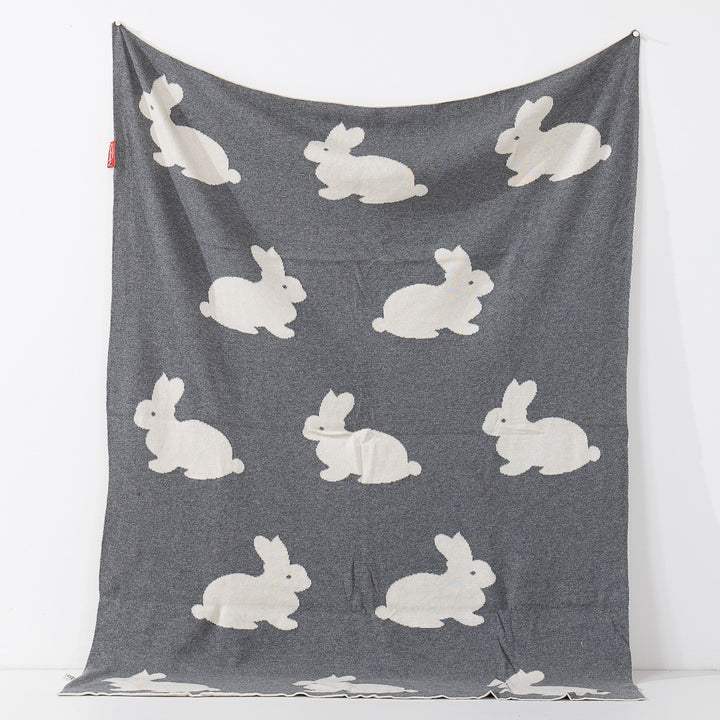 Childs Throw / Blanket - Knitted Rabbit 02