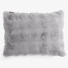 Rectangular Scatter Cushion Cover 35 x 50cm - Bubble Faux Fur Grey 01