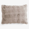 Rectangular Scatter Cushion Cover 35 x 50cm - Bubble Faux Fur Mink 01