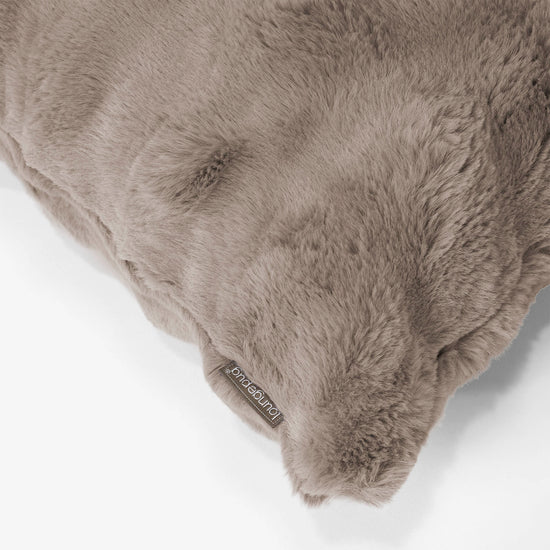 Rectangular Scatter Cushion Cover 35 x 50cm - Bubble Faux Fur Mink 02