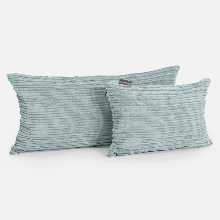Rectangular Scatter Cushion Cover 35 x 50cm - Cord Mint Green 03
