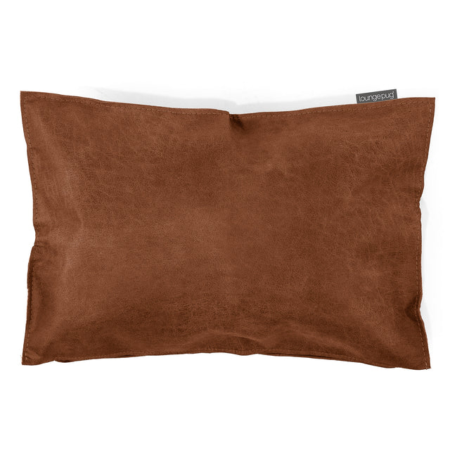 Decorative Rectangular Cushion Cover 35 x 50cm - Distressed Leather British Tan 01