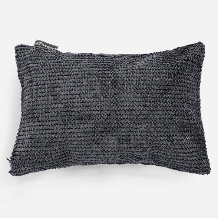 Rectangular Scatter Cushion Cover 35 x 50cm - Pom Pom Black 01
