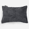 Rectangular Scatter Cushion Cover 35 x 50cm - Pom Pom Black 01