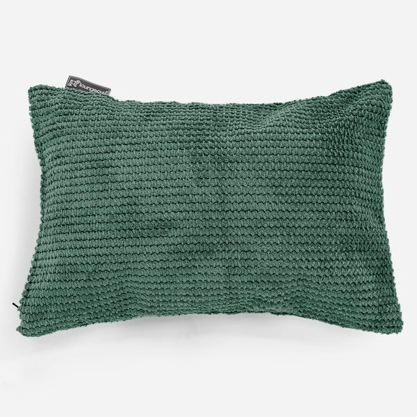 Rectangular Scatter Cushion Cover 35 x 50cm - Pom Pom Emerald Green 01