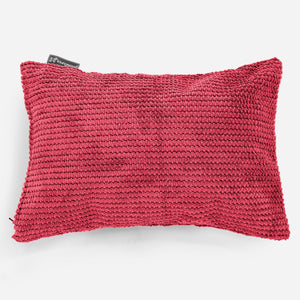 Rectangular Scatter Cushion Cover 35 x 50cm - Pom Pom Pastel Red