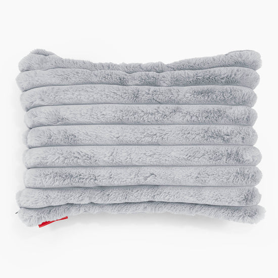 Rectangular Scatter Cushion Cover 35 x 50cm - Ultra Plush Cord Duck Egg Blue 01
