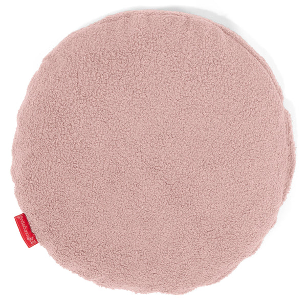 Round Scatter Cushion Cover 50cm - Boucle Pink 01