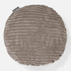 Round Scatter Cushion Cover 50cm - Cord Dovetail Grey 01