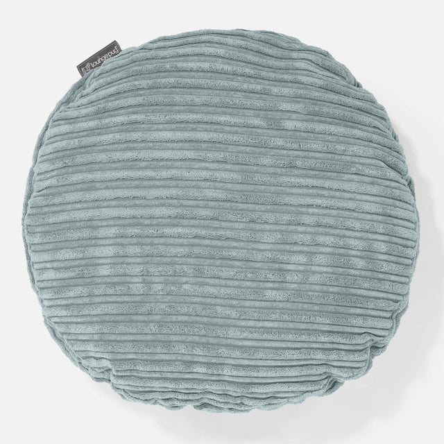 Round Scatter Cushion Cover 50cm - Cord Mint Green 01