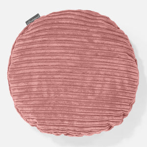 Round Scatter Cushion Cover 50cm - Cord Peach