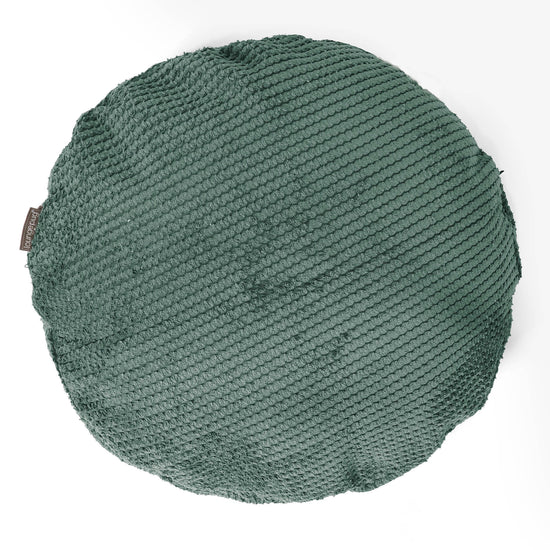 Round Scatter Cushion Cover 50cm - Pom Pom Moss Green 01