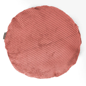 Round Scatter Cushion Cover 50cm - Pom Pom Pumpkin Orange