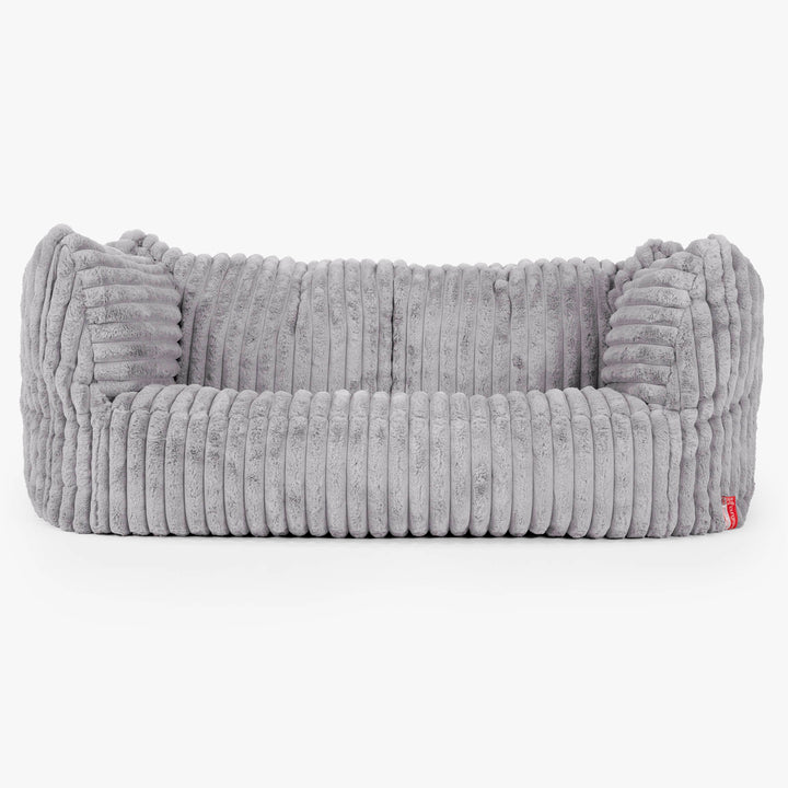 Ruben Bean Bag Sofa - Ultra Plush Cord Grey 01