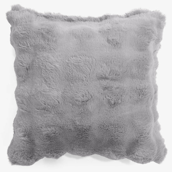 Scatter Cushion Cover 47 x 47cm - Bubble Faux Fur Grey 01