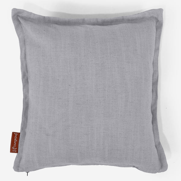 Scatter Cushion Cover 47 x 47cm - Linen Look Silver 01