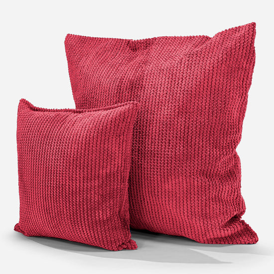 Scatter Cushion Cover 47 x 47cm - Pom Pom Pastel Red 02