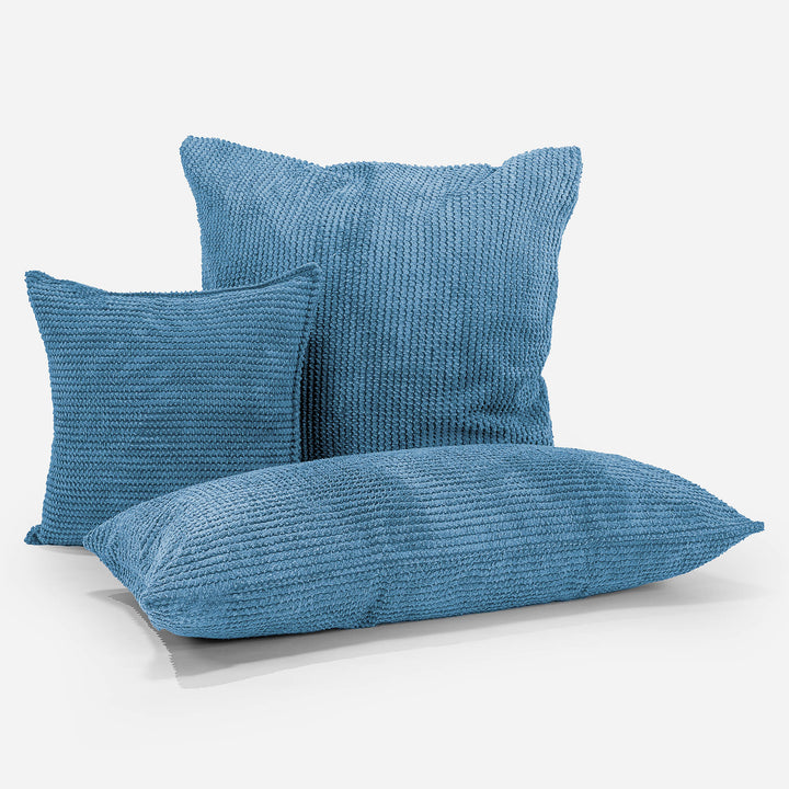 Scatter Cushion Cover 47 x 47cm - Pom Pom Sky Blue 04