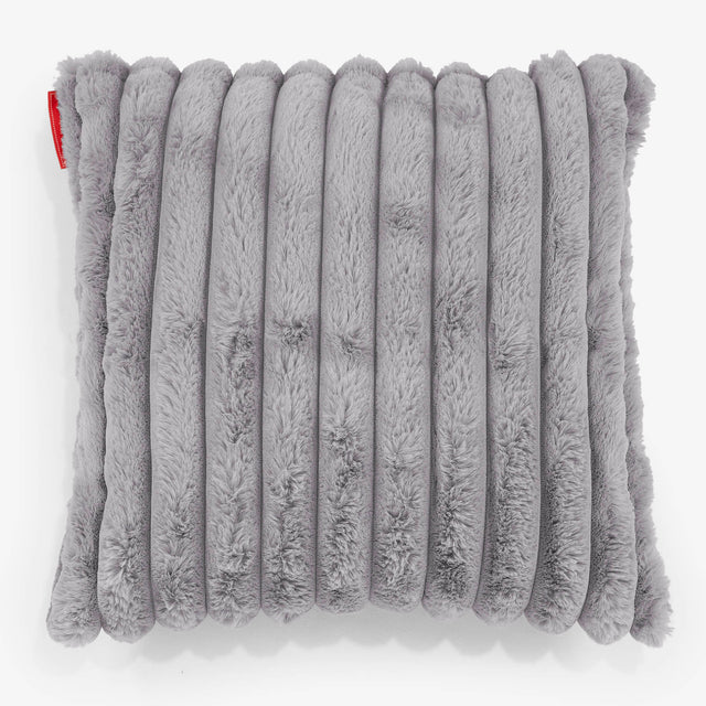 Scatter Cushion Cover 47 x 47cm - Ultra Plush Cord Grey 01