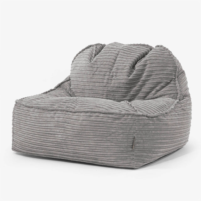 Sloucher Bean Bag Chair 2.0 - Cord Graphite Grey 01