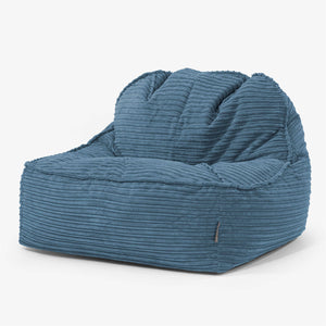 Sloucher Bean Bag Chair 2.0 - Cord Navy Blue