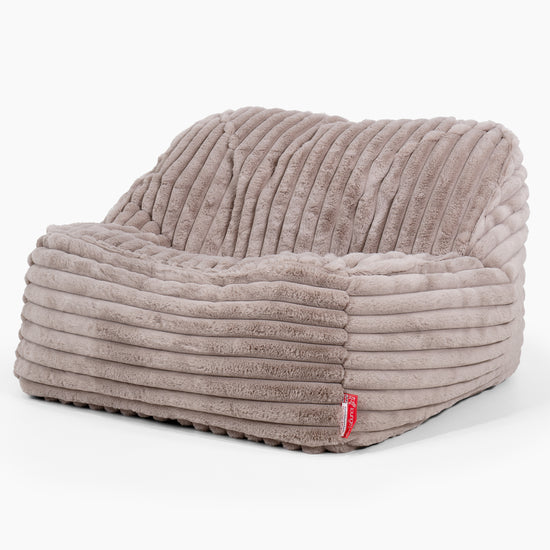 Sloucher Bean Bag Chair - Ultra Plush Cord Minky 01