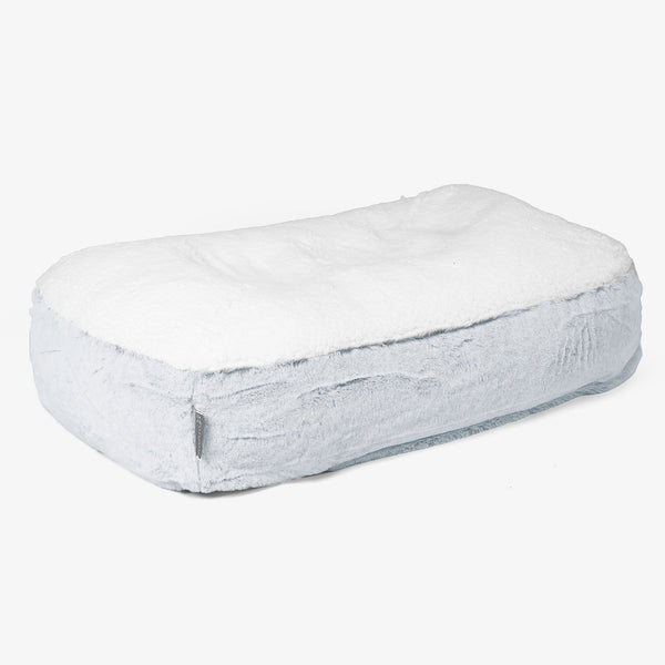 Sloucher Medium Dog Bed Replacement Cover - Fluffy Faux Fur Rabbit 01