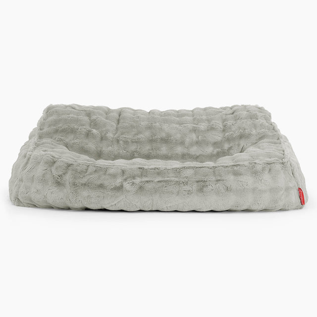 Sloucher Bean Bag Sofa - Bubble Faux Fur Sage Green 02