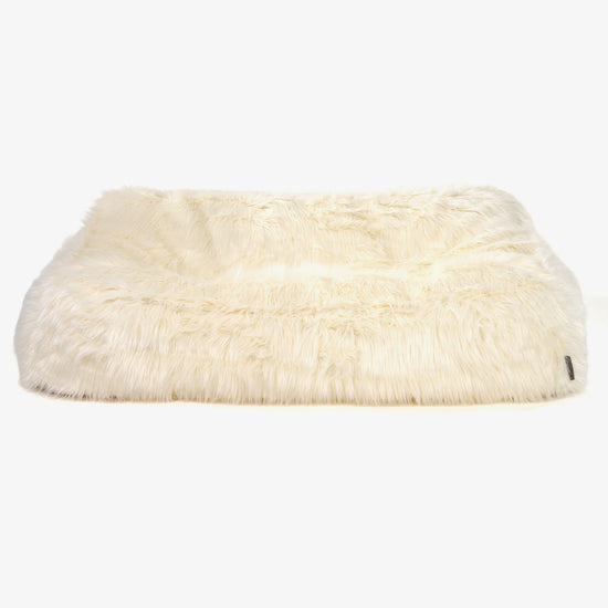 Sloucher Bean Bag Sofa - Mongolian Fur Cream 02