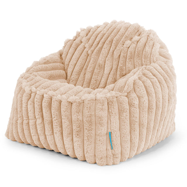 Sloucher Child's Bean Bag 2-6 yr - Ultra Plush Cord Peach 01