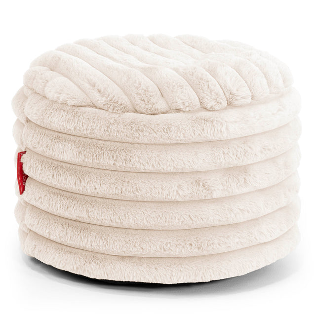 Small Round Footstool Replacement Cover - Ultra Plush Cord 01