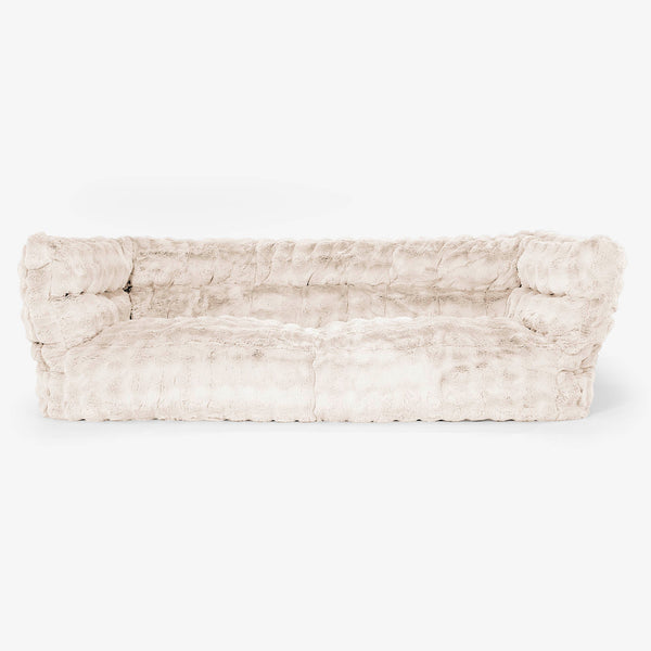 The 3 Seater Louis Sofa Bean Bag Replacement Cover - Bubble Faux Fur 01