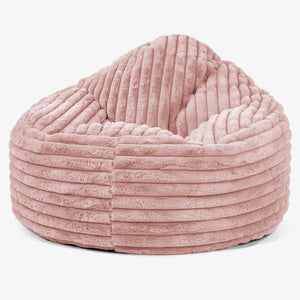 Archi Bean Bag Chair - Ultra Plush Cord Dusty Pink