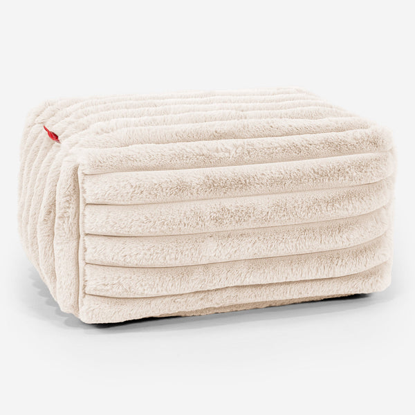 Small Footstool Replacement Cover - Ultra Plush Cord 01