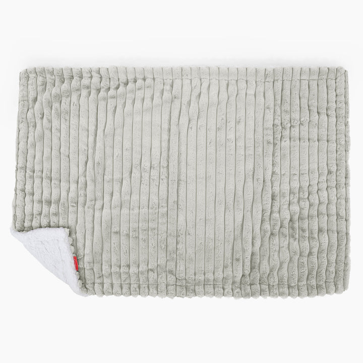 Sherpa Throw / Blanket - Ultra Plush Cord Sage Green 03