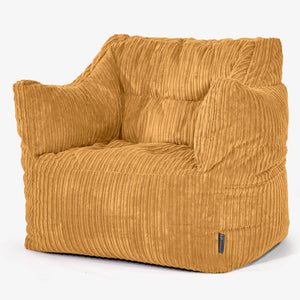 Victor Bean Bag Armchair - Cord Golden Honey
