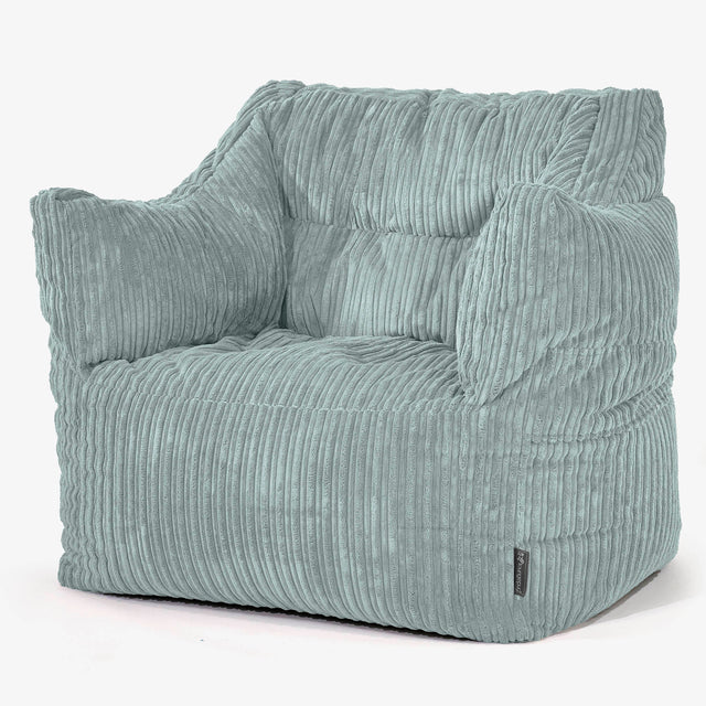 Victor Bean Bag Armchair - Cord Mint Green 01