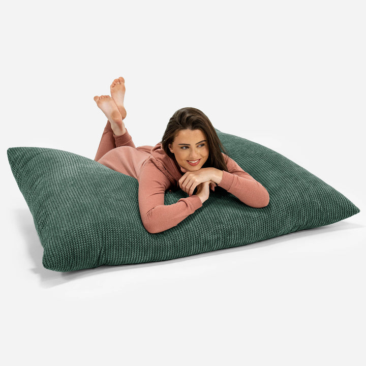 XL Pillow Bean Bag - Pom Pom Emerald Green 03