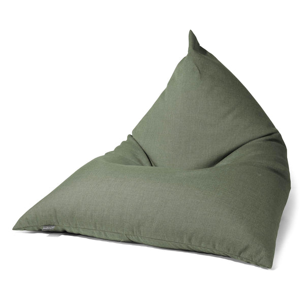 Outdoor Gaming Lounger Bean Bag - Sunbrella Olive Green 01
