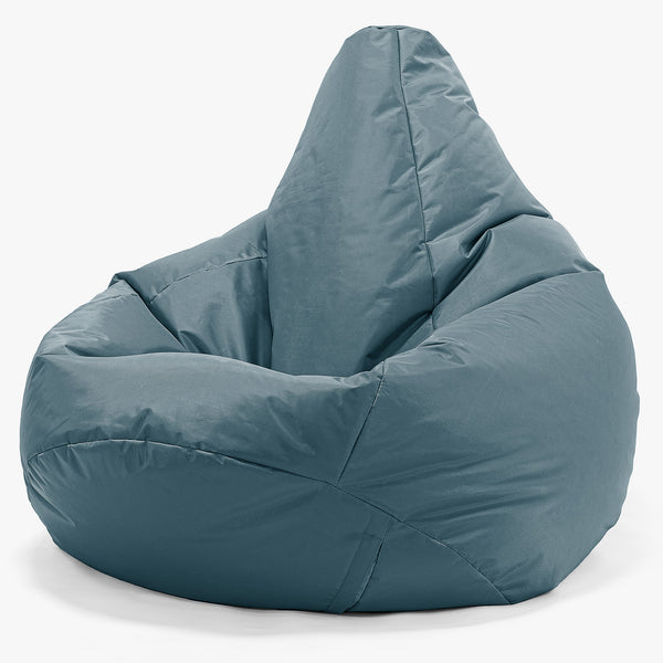 Outdoor Highback Bean Bag Chair - SmartCanvas™ Petrol Blue 01