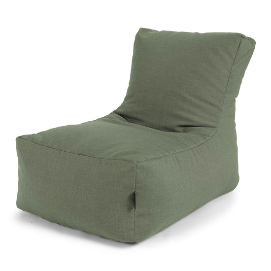 Outdoor Lounger Bean Bag Chair - Sunbrella Olive Green 02