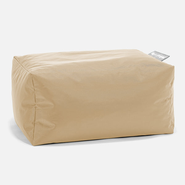 Outdoor Small Footstool - SmartCanvas™ Beige 01