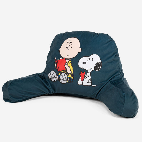 Snoopy High Back Support Cuddle Cushion - Snoopy & Charlie Brown 01
