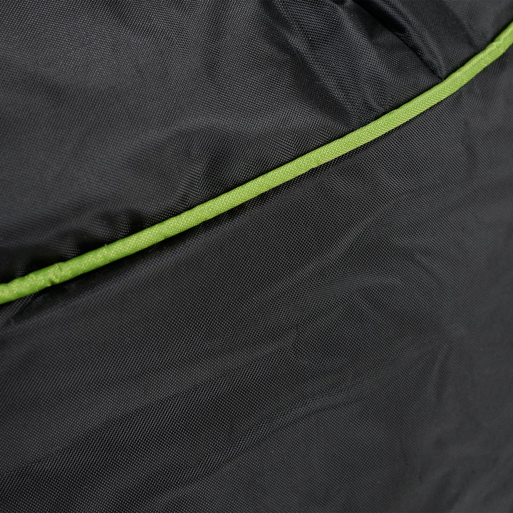 Quilted Gaming Bean Bag Chair - Black / Green 08
