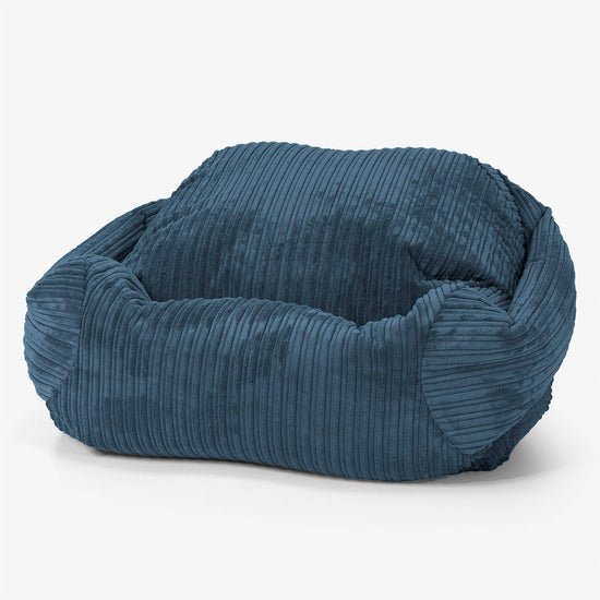 Sabine Bean Bag Armchair - Cord Navy Blue 01