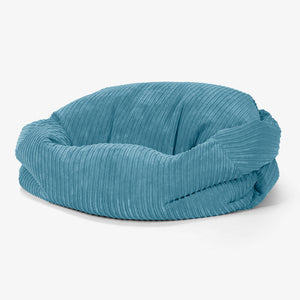 Sabine Bean Bag Sofa - Cord Aegean Blue