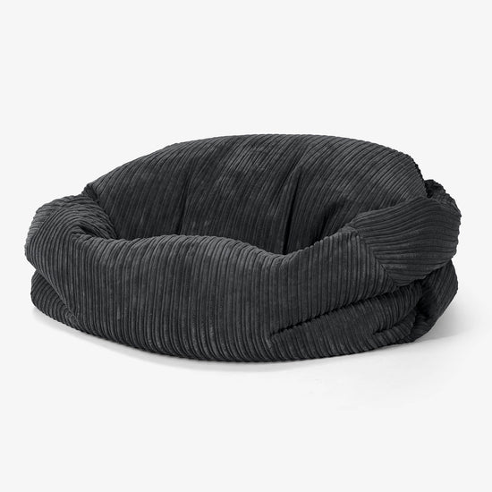 Sabine Bean Bag Sofa - Cord Black 01
