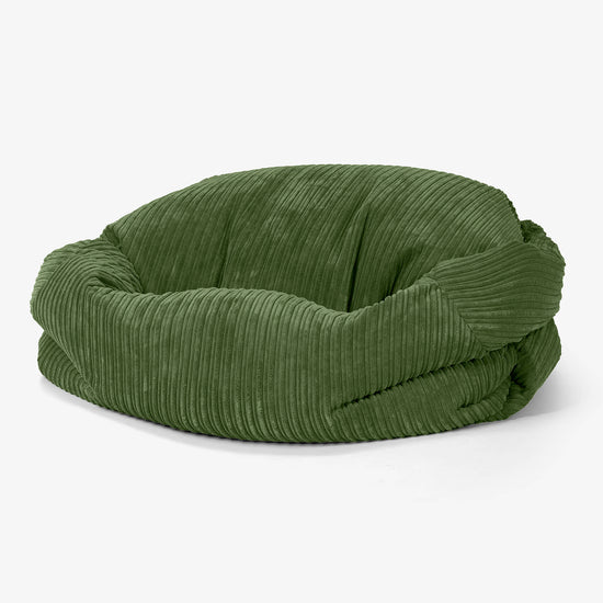 Sabine Bean Bag Sofa - Cord Forest Green 01