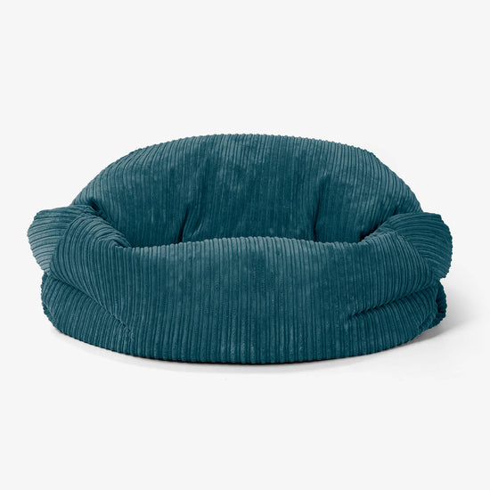 Sabine Bean Bag Sofa - Cord Teal Blue 02