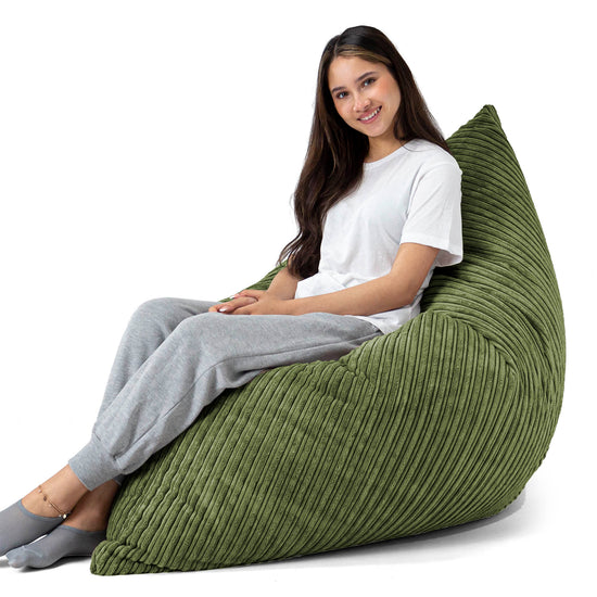 XL Pillow Beanbag - Cord Forest Green 03